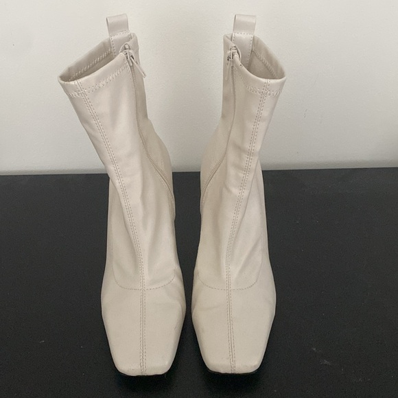 Zara white leather booties - Picture 2 of 5